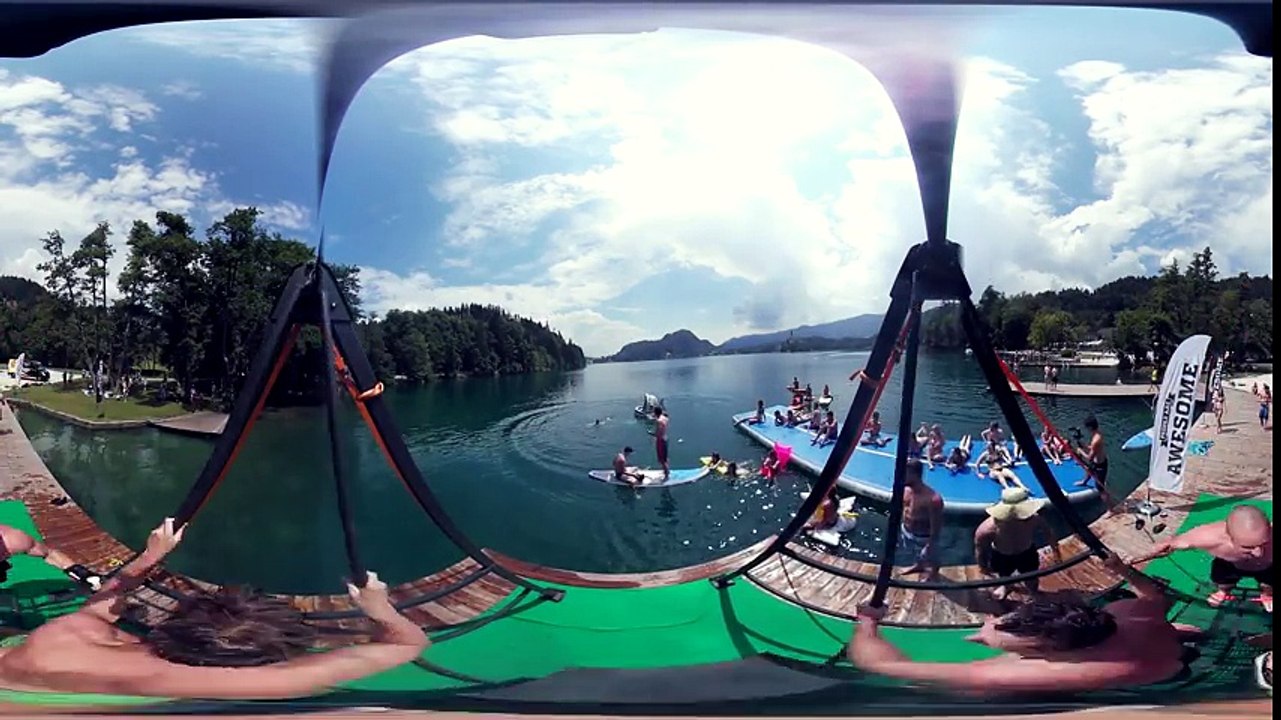 Russian Swing Flips - Behind the Scenes 360 Video - PEOPLE ARE AWESOME