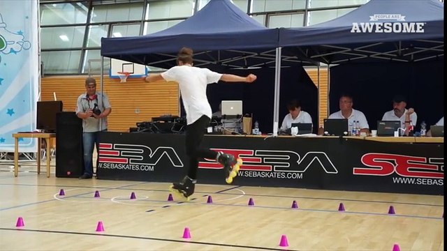 TOP FIVE Inline Freestyle Slalom, Juggling & Speed Ball Boxing PEOPLE ARE AWESOME 2016