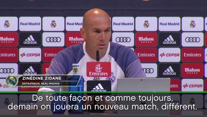 11e j. - Zidane : "Donner le maximum comme toujours"