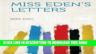 Best Seller Miss Eden s Letters Free Read