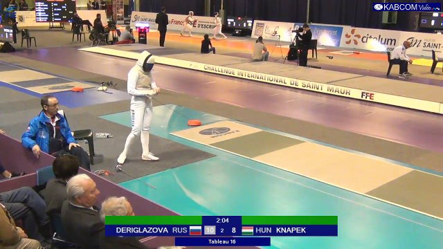 CdM FD St Maur - T16 DERIGLAZOVA (RUS) vs KNAPEK (HUN) 2/2