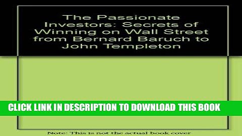 [Free Read] The Passionate Investors Full Online