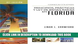Best Seller Principios, Practicas y Ley de Bienes Raices en Florida (Gaines   Coleman) (Spanish