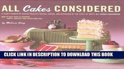 [Free Read] All Cakes Considered Free Download