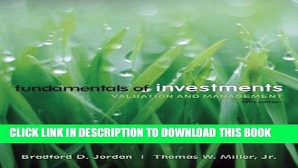 Ebook Fundamentals of Investments w/S P card + Stock-Trak card (Mcgraw-Hill/Irwin Series in