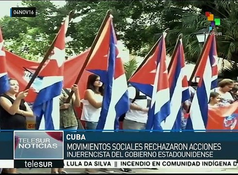 Jóvenes de Cuba rechazan políticas injerencistas de EEUU