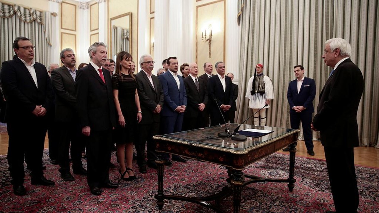 Amtseid in Athen: Regierungsumbildung soll Geldgeber beruhigen