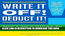 Best Seller Write It Off! Deduct It!: The A-to-Z Guide to Tax Deductions for Home-Based Businesses