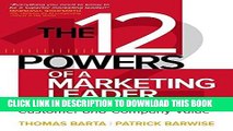 [Ebook] The 12 Powers of a Marketing Leader: How to Succeed by Building Customer and Company Value