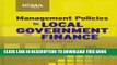 Ebook Management Policies in Local Government Finance (Municipal Management Series) Free Read