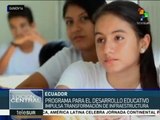 Ecuador: millonaria inversión en infraestructura educativa