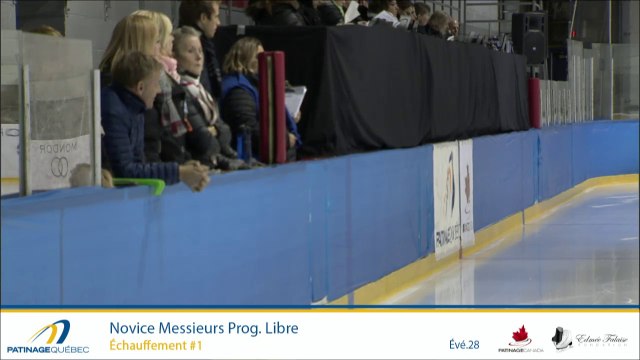 Championnats A de la section Québec 2017 - Glace 2, Novice et Junior Messieurs prog. libre