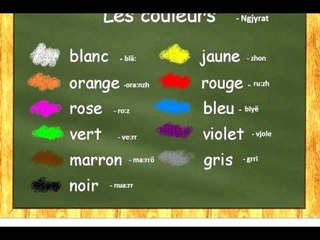 Mesoni Ngjyrat në Frëngjisht - Les couleurs en Français - Mesimi 20