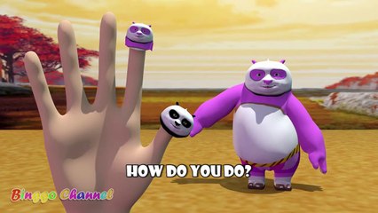 Po Kung Fu Panda Finger Family | Nursery Rhymes | 3D Animation In HD From Binggo Channel