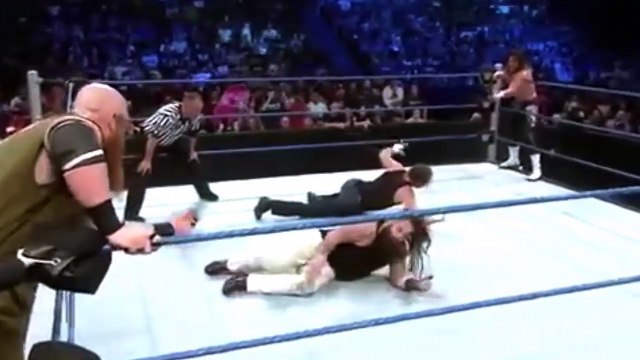 SmackDownLive 8_9_2016 Dean Ambrose and Dolph Ziggler vs. Bray Wyatt and Erick Rowan