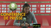Conférence de presse Nîmes Olympique - Clermont Foot (1-1) : Bernard BLAQUART (NIMES) - Corinne DIACRE (CF63) - 2016/2017