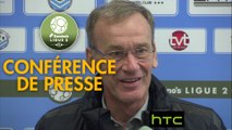 Conférence de presse Tours FC - Stade Brestois 29 (0-1) : Fabien MERCADAL (TOURS) - Jean-Marc FURLAN (BREST) - 2016/2017