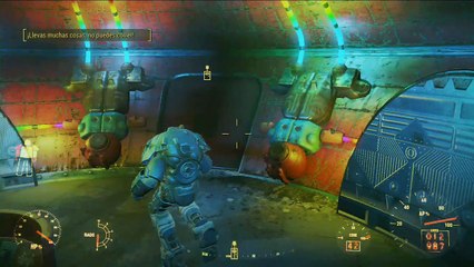 Fallout 4 gameplay Español parte 154, Nuka World, Instalando el distribuidor de energía en la nave espacial