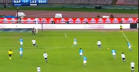 Balde Keita Goal - Napoli vs Lazio 1-1  Serie A 05-11-2016
