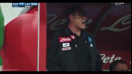 Napoli's Manager Maurizio Sarri Goes Absolutely Crazy vs Lazio!