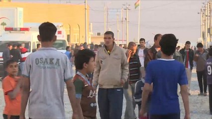 معاناة النازحين في مخيم ديبكة بمنطقة مخمور