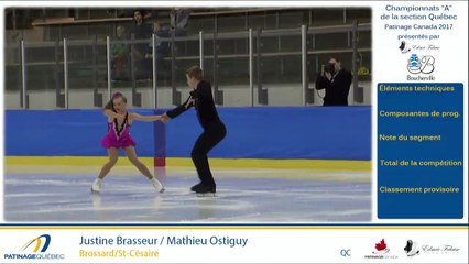 Championnats "A" de la section Québec 2017 - Glace 4, Junior & Senior Couple