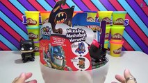 Giant BATMAN Play Doh Surprise Egg with Batman Funko Pop Batmobile Hotwheels Minecraft Toys and more