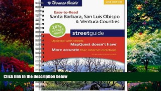 Big Deals  Rand McNally Santa Barbara, San Luis Obispo   Ventura Counties Easy-To-Read Street