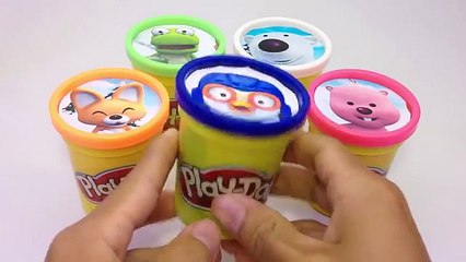 Tải video: Сups Stacking Play Doh Clay Pororo Clubhouse Surprise Toys & Learn Colors in English - Creative Kids