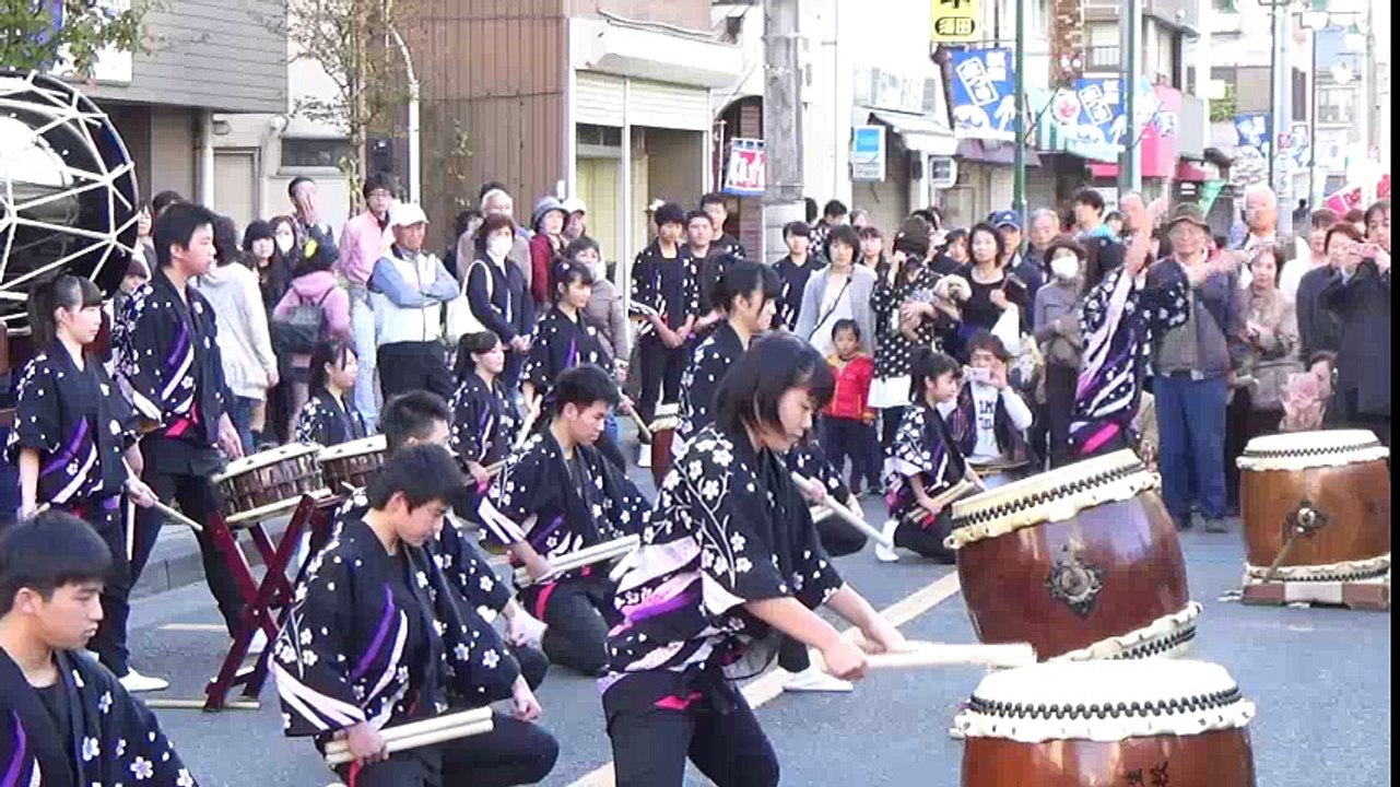 【2016/11/5】第46回飯能まつり　武蔵越生高等学校和太鼓部　青龍　１