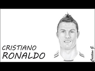 Como dibujar a CRISTIANO RONALDO CR7