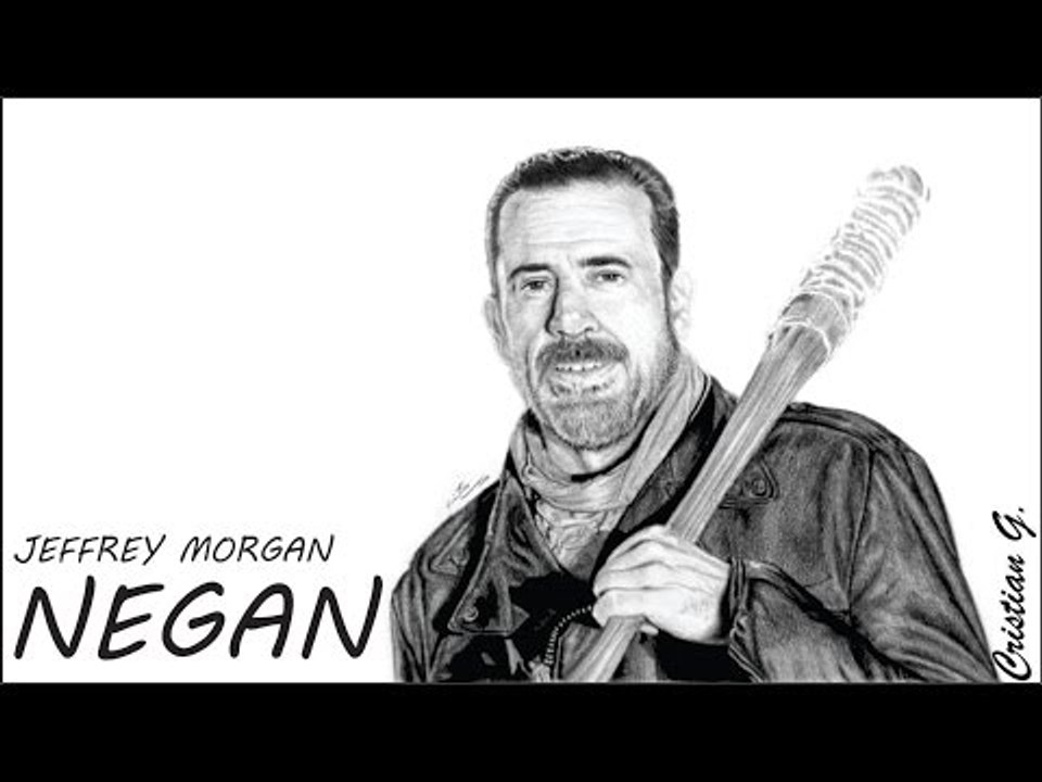 Como dibujar a NEGAN - THE WALKING DEAD