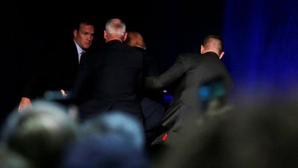 'Gun' shouted, but no weapon found: Donald Trump is rushed off stage in Reno