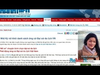 Ứng viên đại sứ du lịch VN 2013: Muốn quảng bá du lịch ra quần đảo Trường Sa