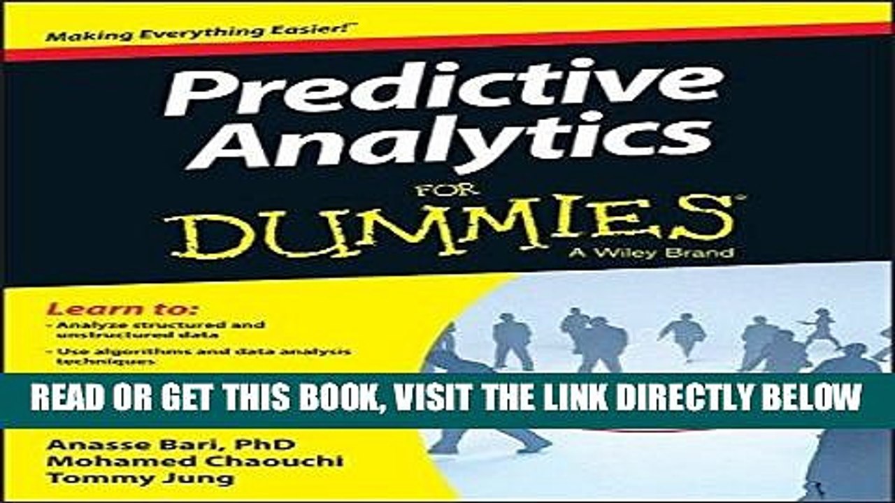 [DOWNLOAD] PDF Predictive Analytics For Dummies New BEST SELLER