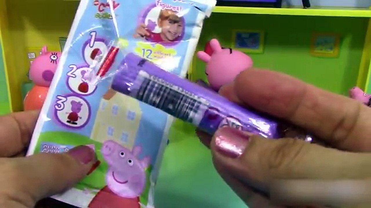 Pâte à modeler Peppa Pig en français Clay Buddies Figurines ♥ Blind Bags