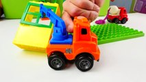 Peppa Pig - PURPLE SAND! Toy Trucks & Tractors LEGO House Play Doh Toys for Kids part2