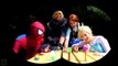 Frozen Elsa & Anna are Scared by Dolls! - Spiderman, Pink Spidergirl, Maleficent & Kristoff