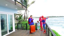 PINK SPIDERGIRL Spiderman VS Joker SHOWER PRANK Blue Spiderman Funny Superhero Movie In Real Life :)