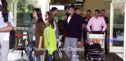Akshay Kumar With Family Twinkle Khanna & Dimple Kapadia At Mumbai Airport