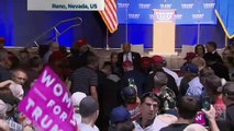 Donald Trump rushed off stage by Secret Service at Nevada rally