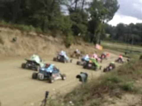Départ1 kart cross 600 finale UFOLEP MINZAC 07