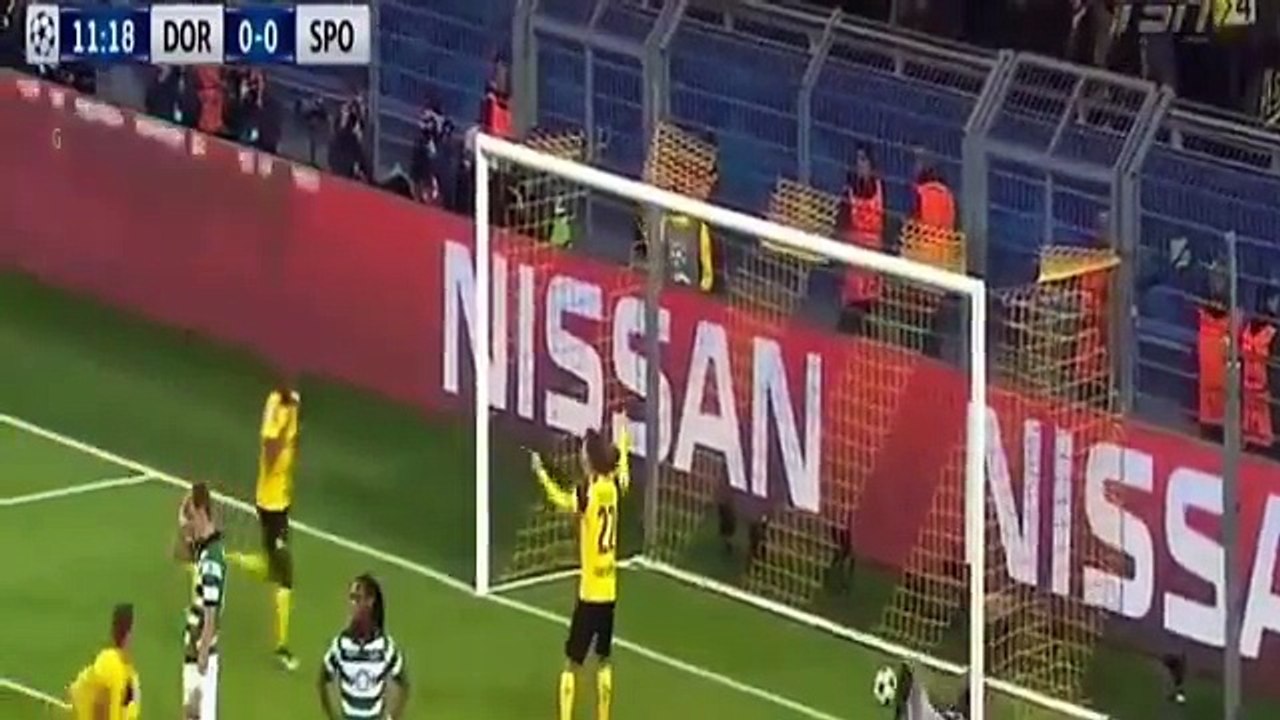 Borussia Dortmund vs Sporting CP 1-0 Goals and Highlights (Champions League) - sport clip