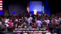 USA:Trump brièvement évacué de scène lors d'un meeting électoral