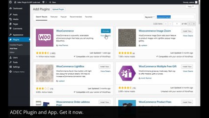 How to install ADEC plugin in a wordpress site and generate app code