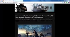 Get Free Version Final Fantasy XV New Released Pre-Activated for PC, Xbox and Playstation
