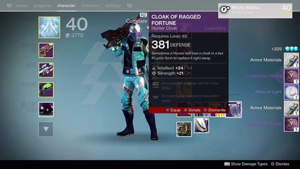 Destiny 390S nightfall hunter (135)