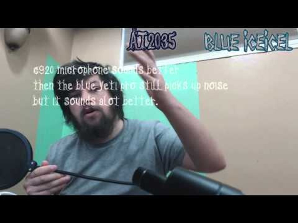 3 Reviews in one Video! AT2035 C920 Webcam Blue iceicel
