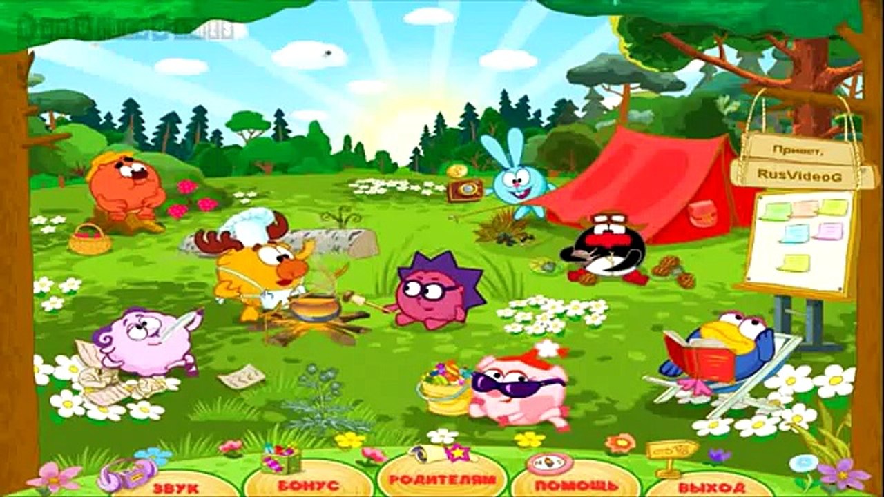 Смешарики: Смешарики идут в поход. Часть 8 - Лосяш кулинар / Прохождение