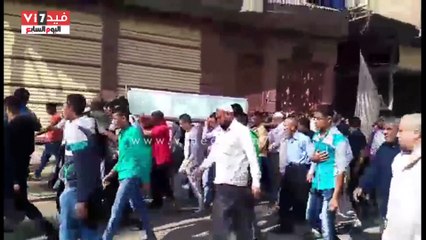 بالفيديو.. تشييع جثمان شقيق الإعلامى جابر القرموطى بالدقهلية